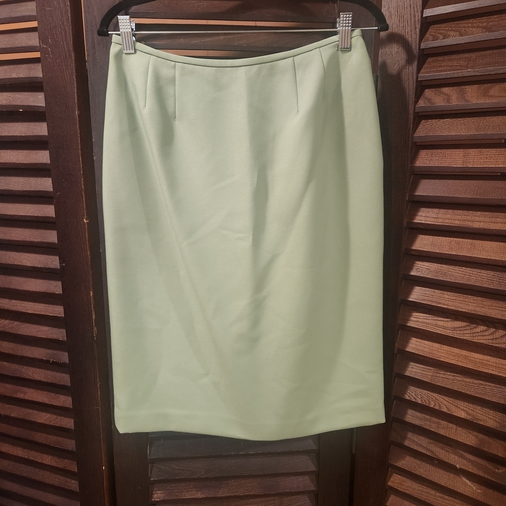 Vintage Light Green Women's Blazer and Skirt Set - Picture 6 of 8